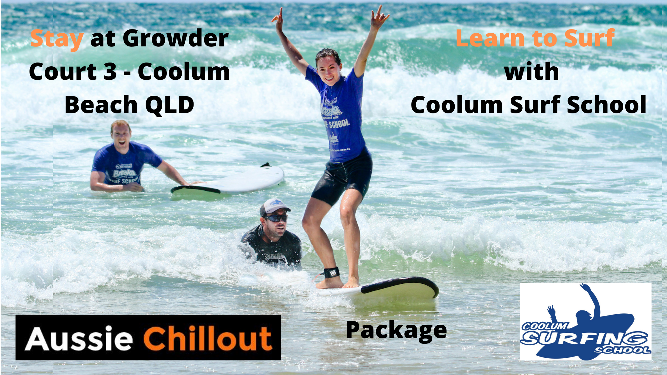 Stay and Learn to Surf Package Coolum Beach QLD