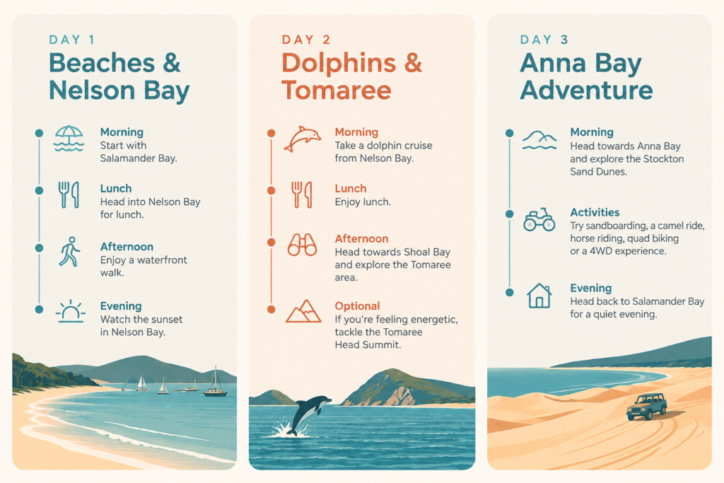 30 Things to Do Near Salamander Bay NSW | Beaches, Wildlife, Adventure, Family Fun & Day Trips