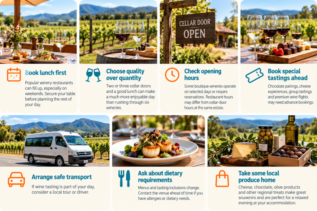 30 Wineries and Food Experiences in Pokolbin & Lovedale: Wine, Lunch, Cheese and Chocolate